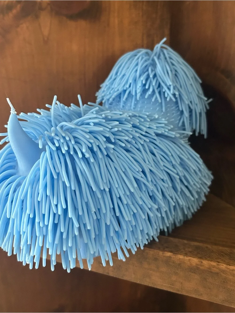 Puffer Friendz Blue Shaggy Dog Squishy Toy PPNC Pufferoo Pets Fidget Sensory New